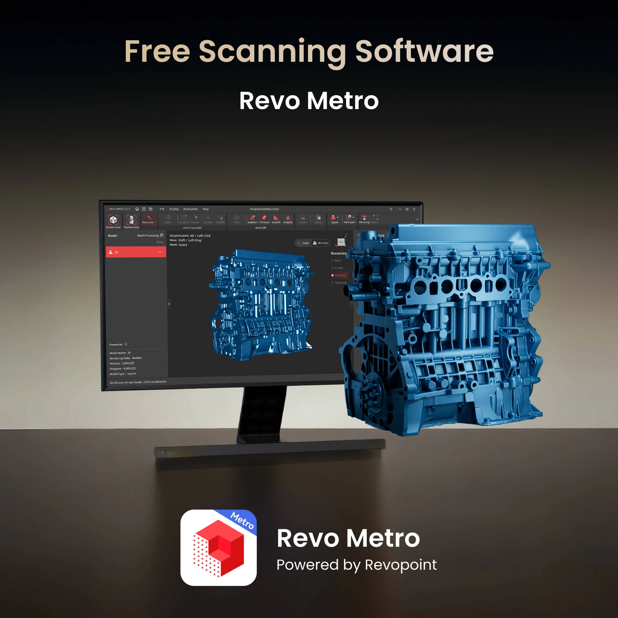 [Preorder]Revopoint MetroY Ultra: High-Performance Wireless 3D Scanner for Small to Medium Workpieces - Image 15