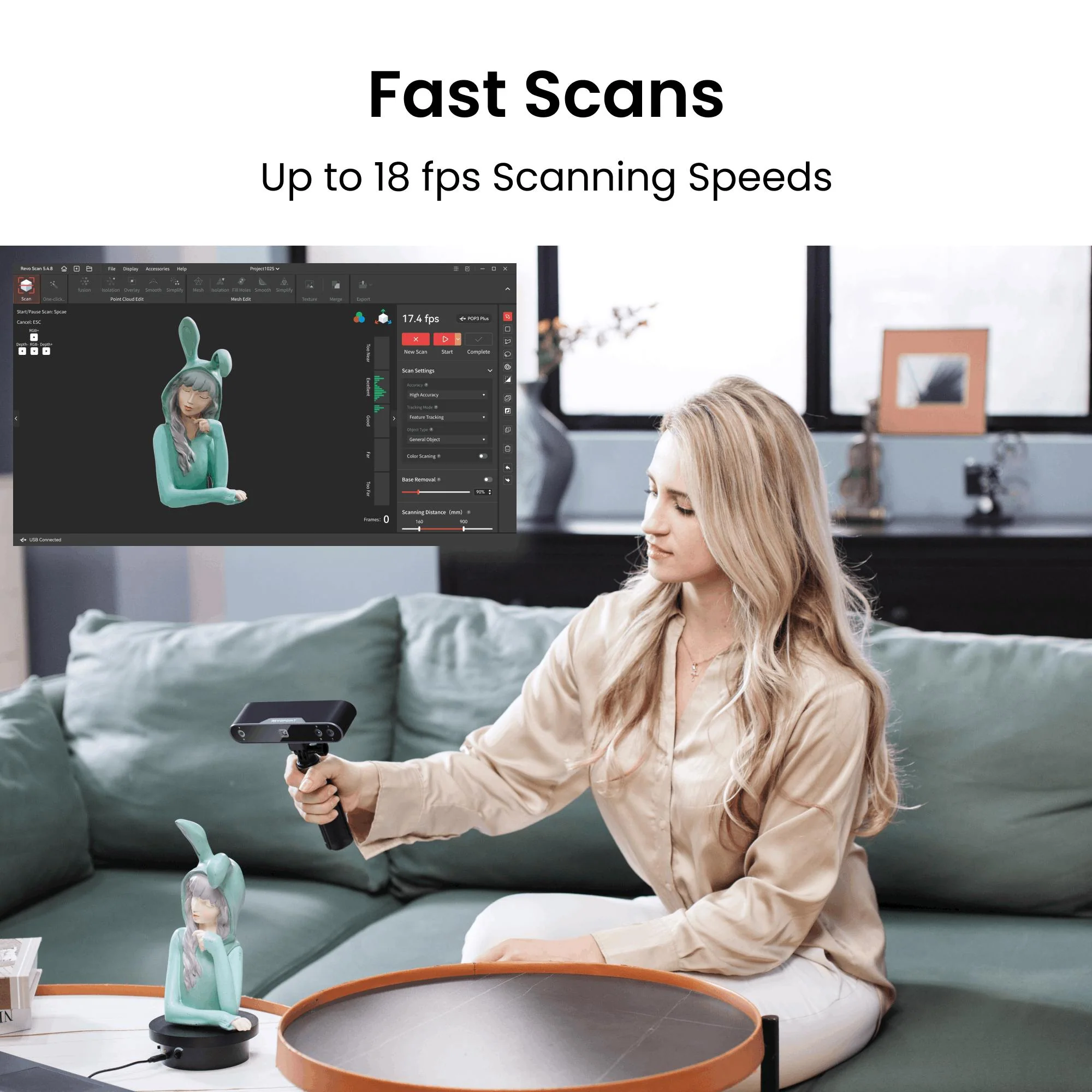 POP 3 Plus: The Handheld 3D Scanner with Color Scans - Revopoint - Image 10